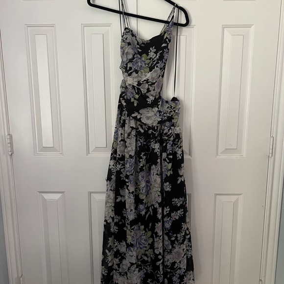 ASTR FLORAL SIDE CUT OUT MIDI DRESS - Picture 7 of 8